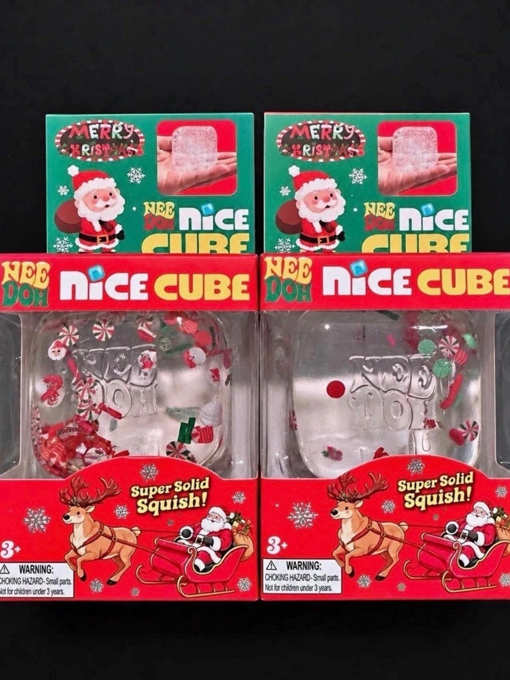 NeeDoh Nice Cube Christmas Edition 2-Pack